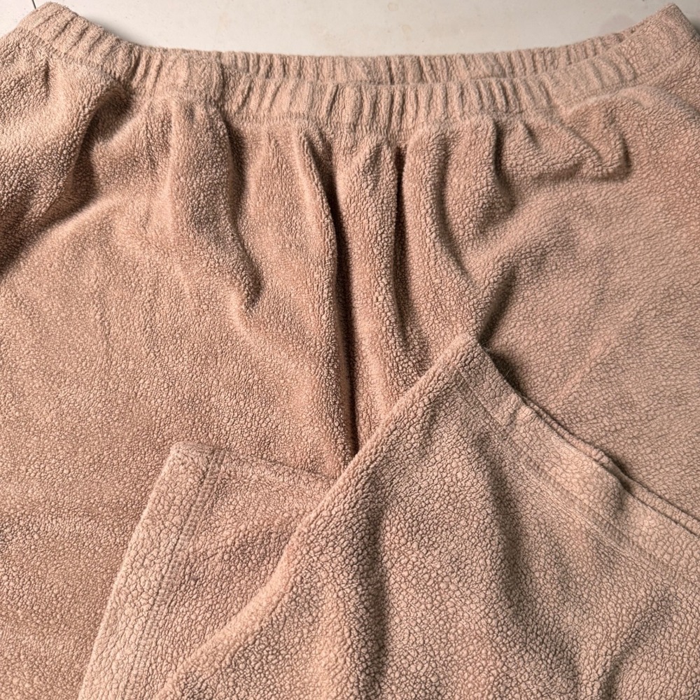 Vintage Disney Catalog Bambi Fleece Lounge Pants Tan Embroidered Women XL
